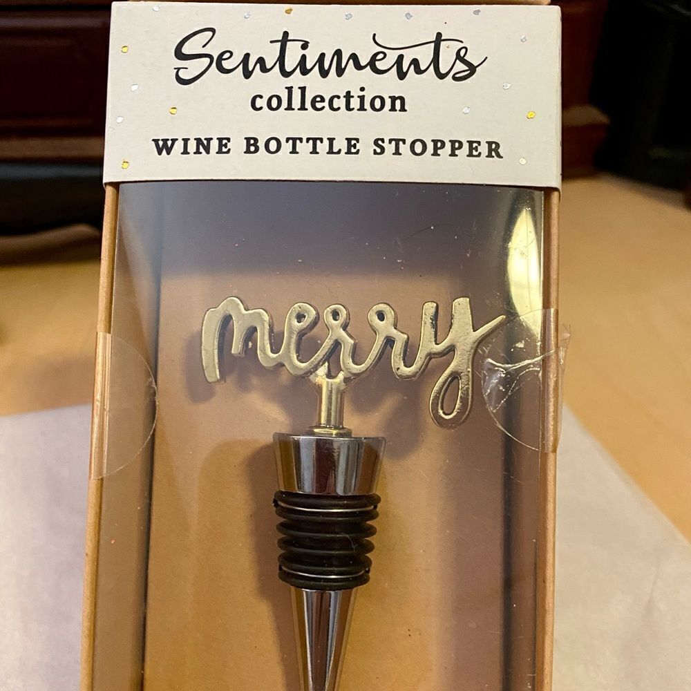 “MERRY” Wine Bottle Stopper